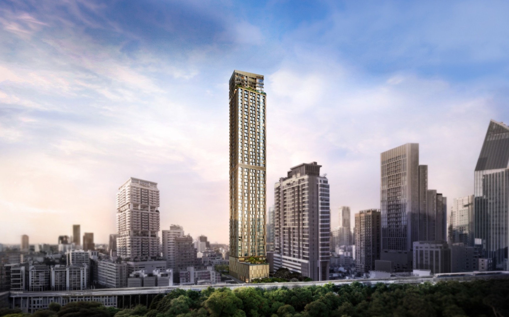 以 55 層天際墨色,刷新曼谷最珍稀的「EM District」貴婦商圈輪廓。 【Noble Emmerse Phrom Phong】將喧囂留給世界,把靜謐留給自己。 散步 350 公尺,是 Emporium、EmQuartier 與 EmSphere 的霓虹璀璨;轉身步入巷弄,則是 純實坪私邸的尊榮隱序,讓您在城市的權力核心之上,優雅俯瞰曼谷的璀璨星河。